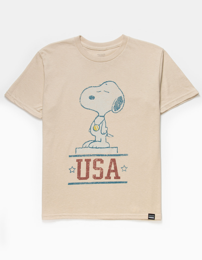 RSQ x Peanuts Snoopy Gold Metal Boys Tee image number 1