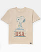 RSQ x Peanuts Snoopy Gold Metal Boys Tee image number 2