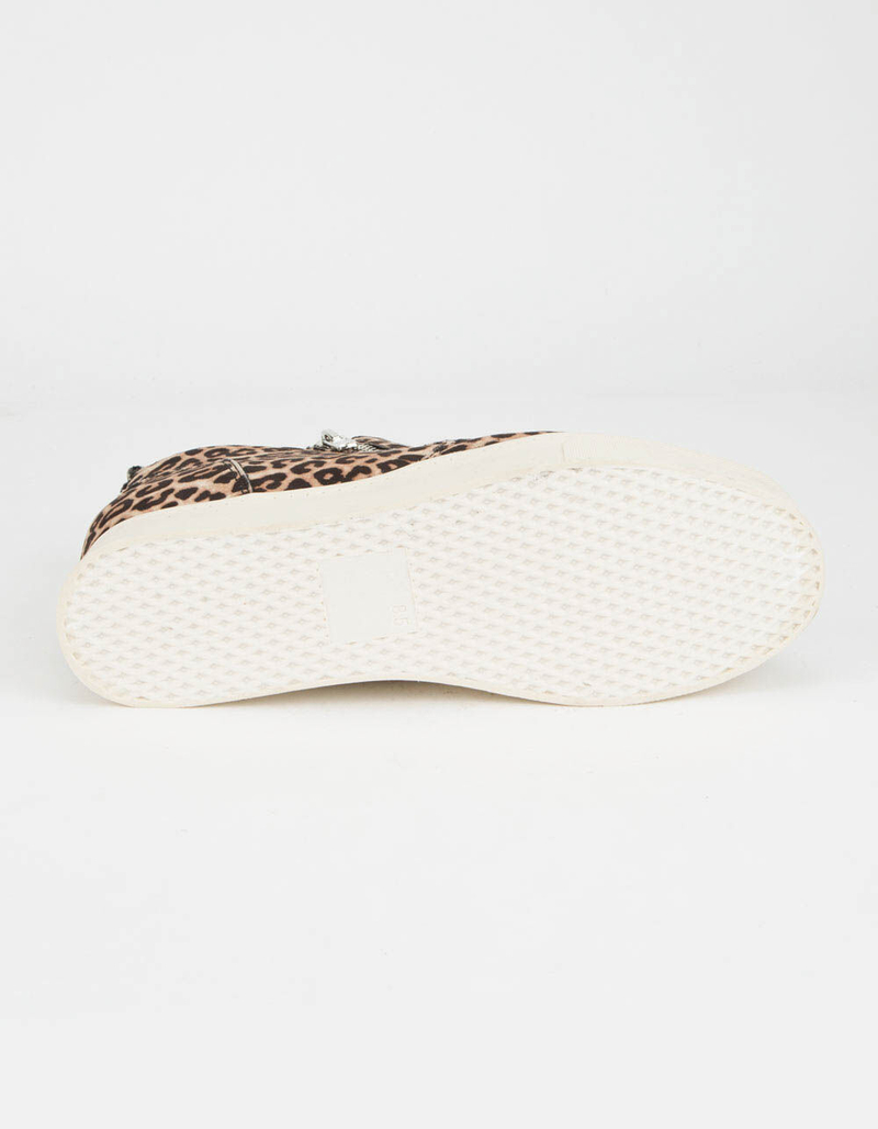 SODA Zip Platform Leopard Womens Shoes image number 4