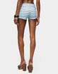 EDIKTED Chantal Striped Foldover Shorts image number 3