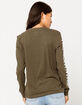 THE NORTH FACE Brand Proud Olive Womens Tee image number 3