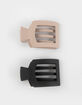 FULL TILT 2 Pack Flat Open Square Rubberized Clips image number 1