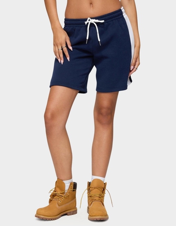 EDIKTED Contrast Nylon Bermuda Shorts Primary Image