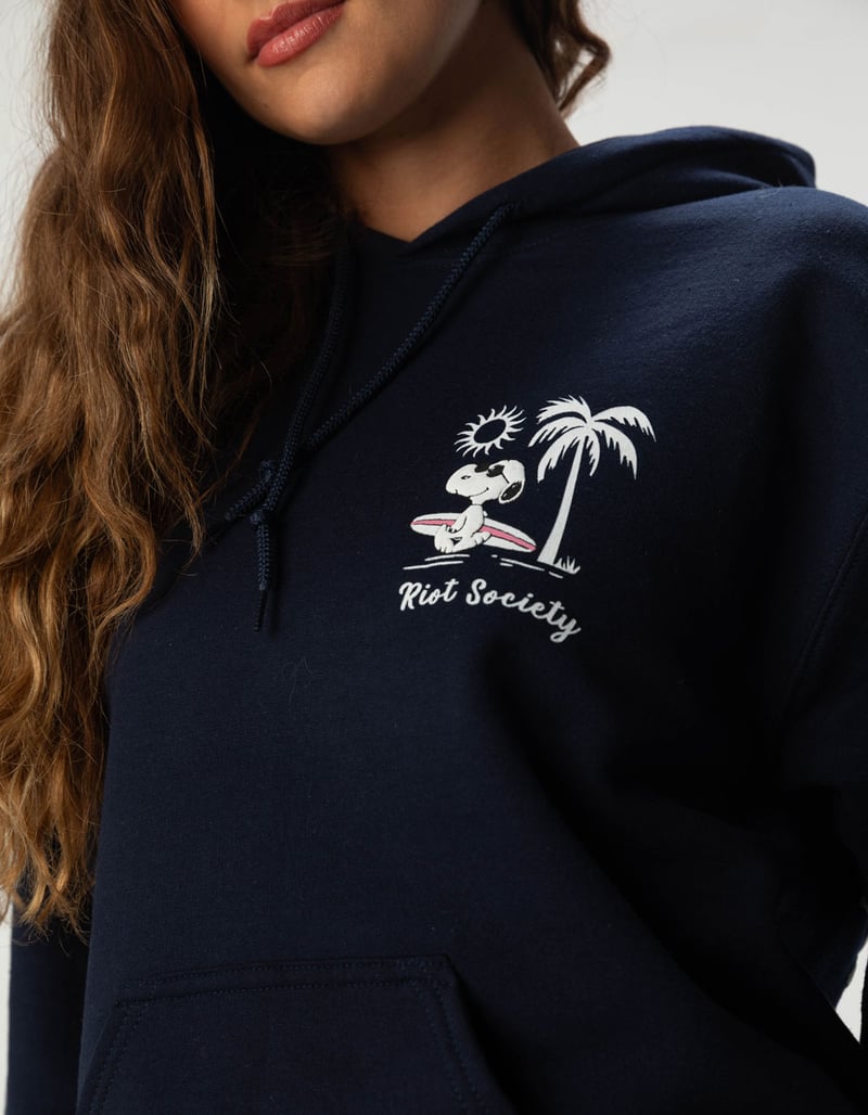 RIOT SOCIETY x Peanuts Surf Snoopy Womens Hoodie image number 3