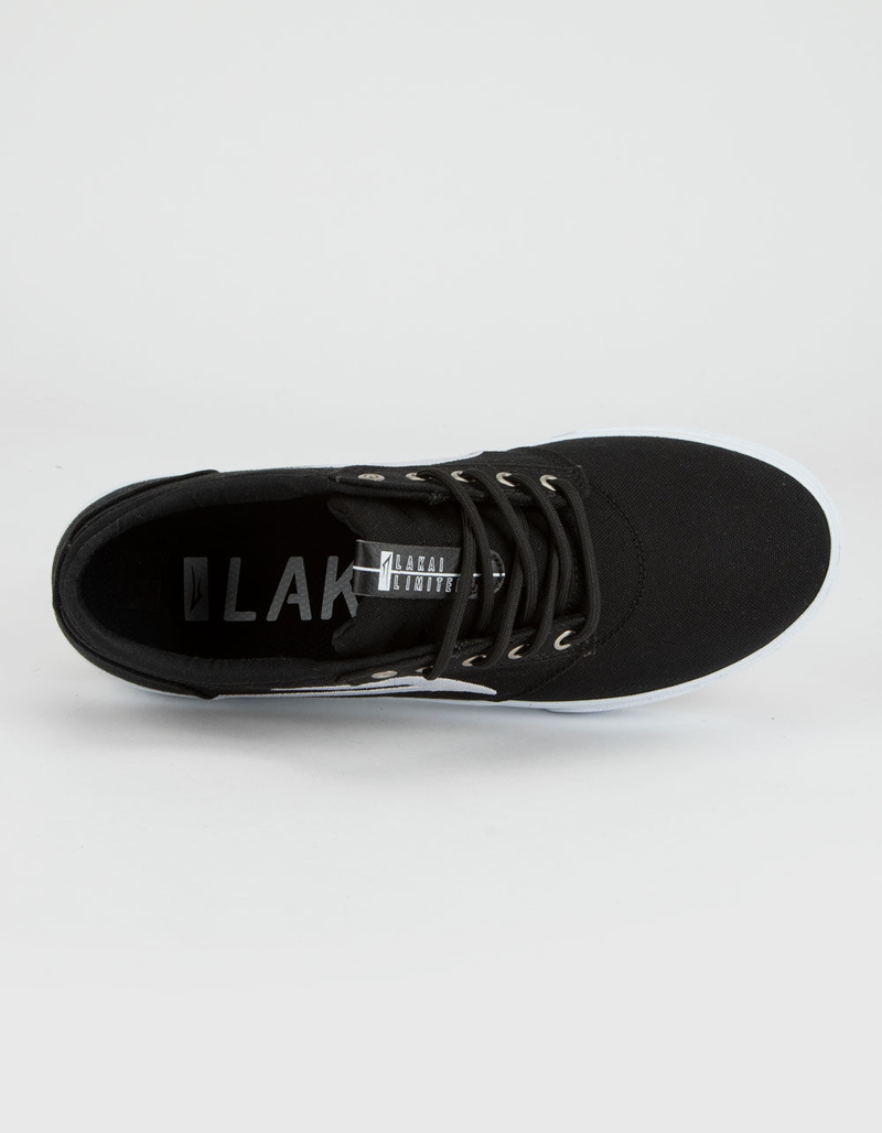 LAKAI Griffin Black & White Canvas Shoes image number 2