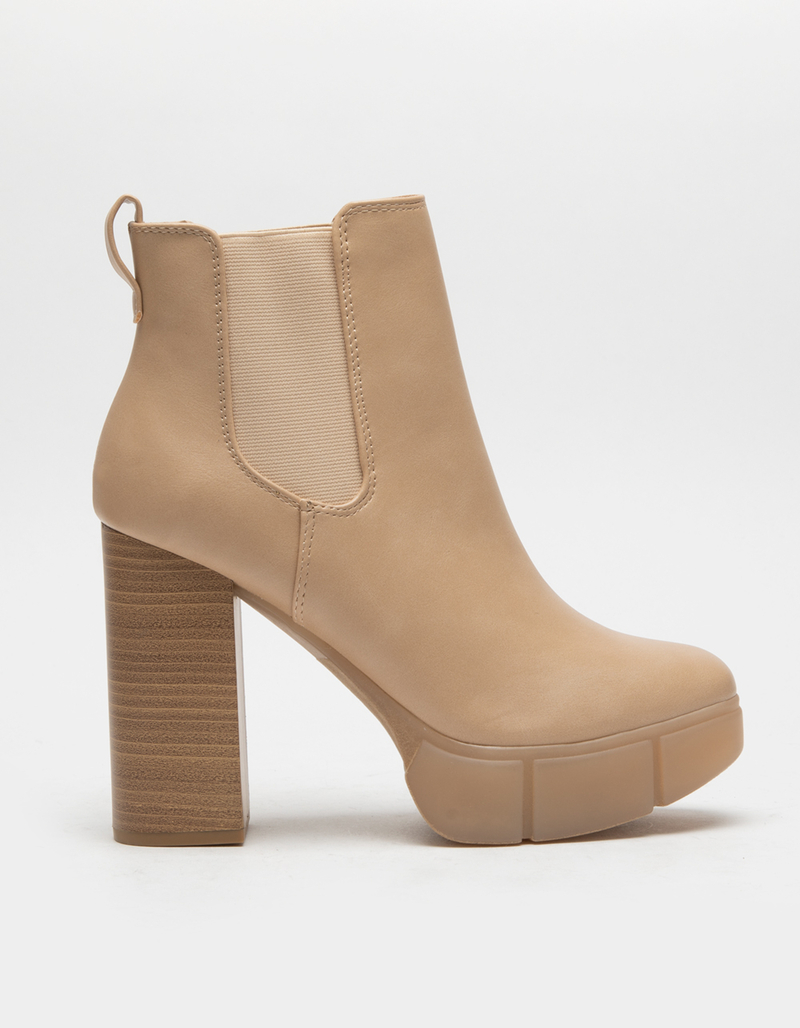 SODA Platform Lug Sole Womens Chelsea Boots image number 1