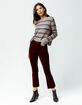 RSQ Sydney Crop Womens Flare Corduroy Pants image number 1