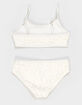 FULL TILT Textured Girls Bralette Bikini Set image number 3