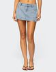EDIKTED Lace Hearts Denim Mini Skirt image number 1