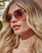 DIFF EYEWEAR Becky III Gold & Brown Gradient Sunglasses image number 3