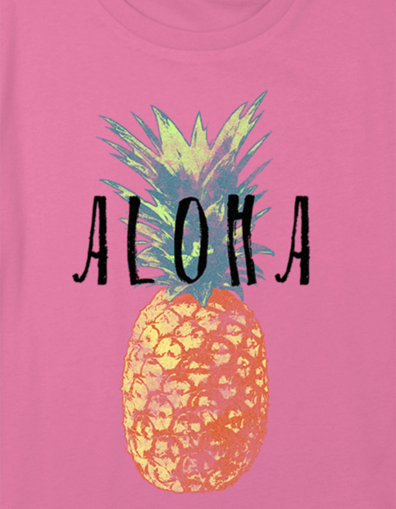 ALOHA Pineapple Girls Crop Tee image number 1