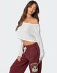 EDIKTED Cropped Off Shoulder Top image number 4