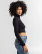 FULL TILT Essentials Womens Crop Turtleneck image number 2