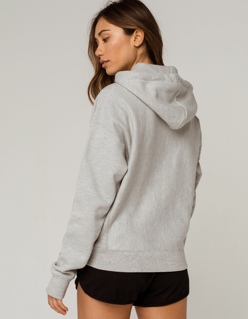 CHAMPION Reverse Weave Womens Heather Gray Hoodie image number 2