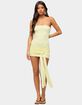 EDIKTED Sonie Tie Waist Strapless Mini Dress image number 4