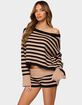 EDIKTED Saphi Striped Oversized Knit Sweater image number 2