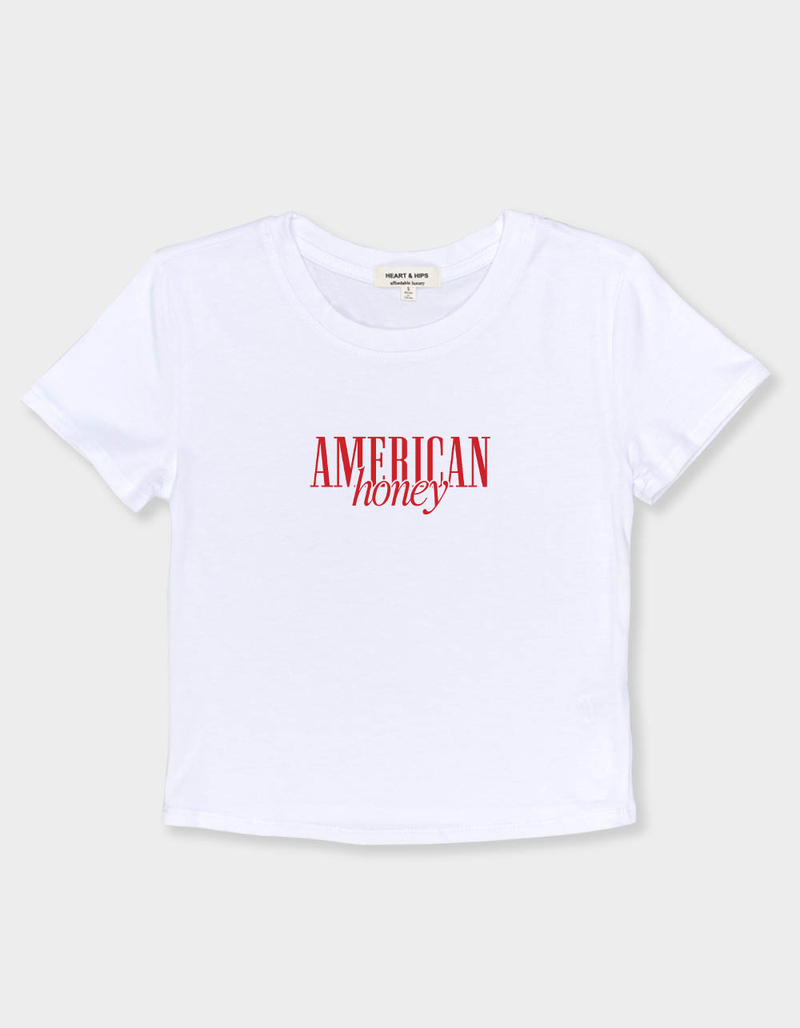AMERICAN Honey Womens Baby Tee image number 1