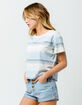 OTHERS FOLLOW Stripe Blue Womens Tee image number 3