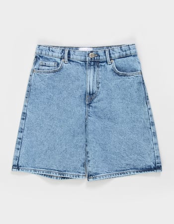 VERO MODA Girls High Rise Long Denim Shorts Primary Image