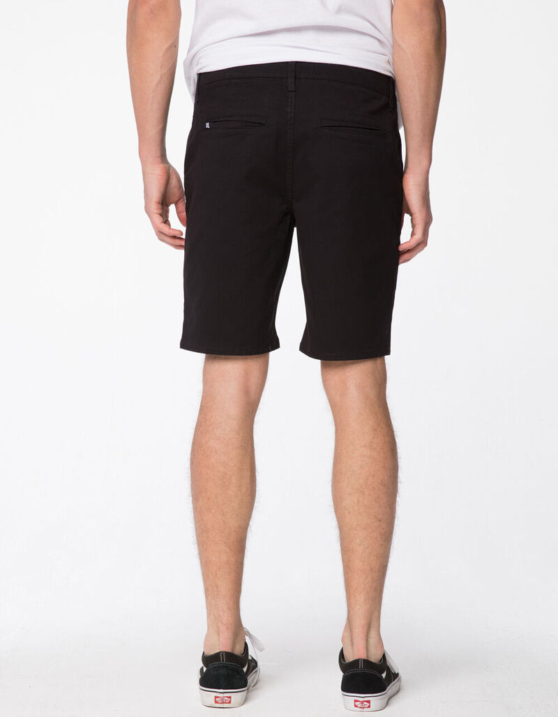 RSQ Mid Length Mens Black Chino Shorts BLACK 364586100