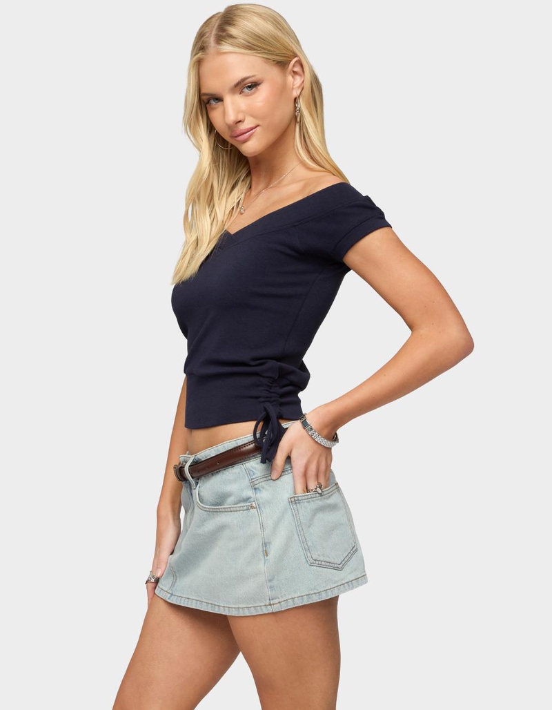 EDIKTED Marula Wide V-Neck Top image number 1