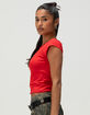 BDG Urban Outfitters Womens Boat Neck Crop Tee image number 3
