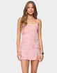 EDIKTED Romey Beaded Chiffon Mini Dress image number 1