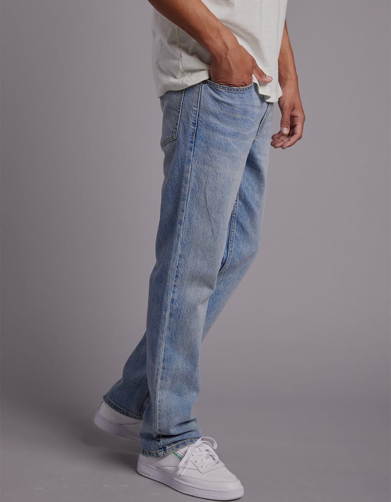 RSQ Mens Slim Straight Light Denim Jeans - LIGHT WASH