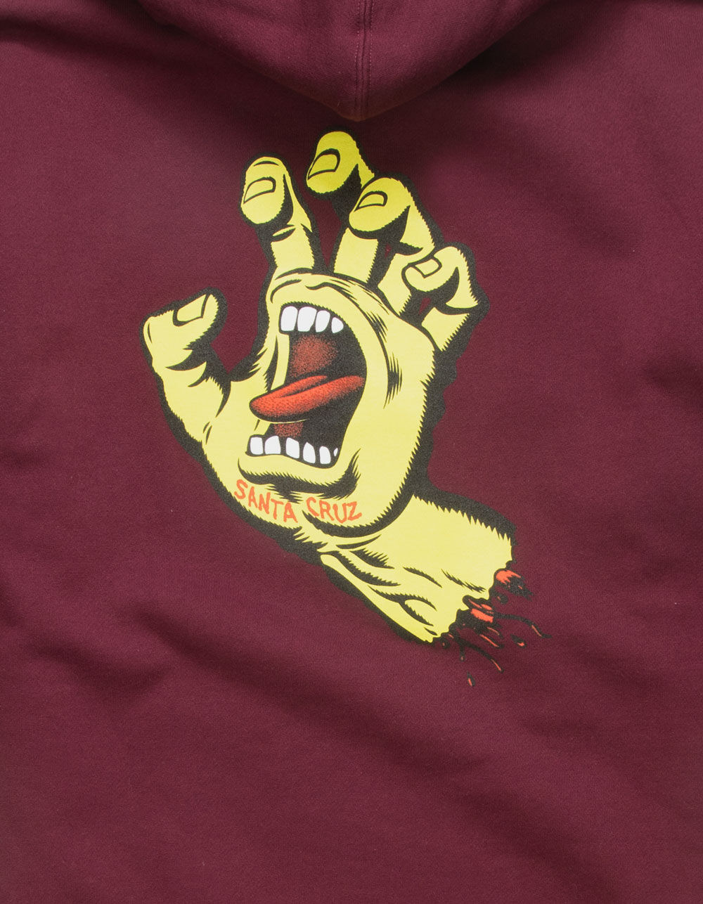 SANTA CRUZ Screaming Hand Mens Hoodie - MAROON | Tillys