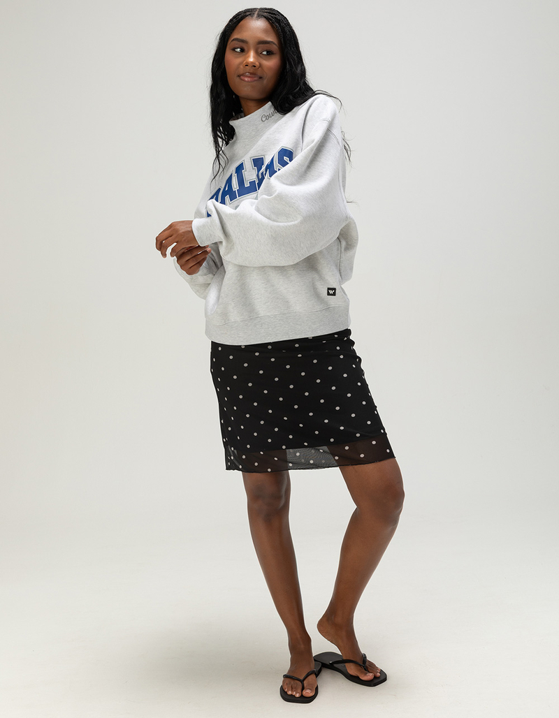 THE WILD COLLECTIVE Dallas Cowboys Womens Mock Neck Sweatshirt image number 4