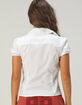 BDG Urban Outfitters Chloe Womens Cap Sleeve Button Up Shirt image number 4