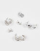 FULL TILT 6 Pack Heart/Chunky Hoop Earrings image number 1