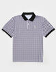 DEVEREUX GOLF Mens Gingham Polo Shirt image number 1