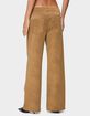 EDIKTED Stacey Low Rise Faux Suede Pants image number 3