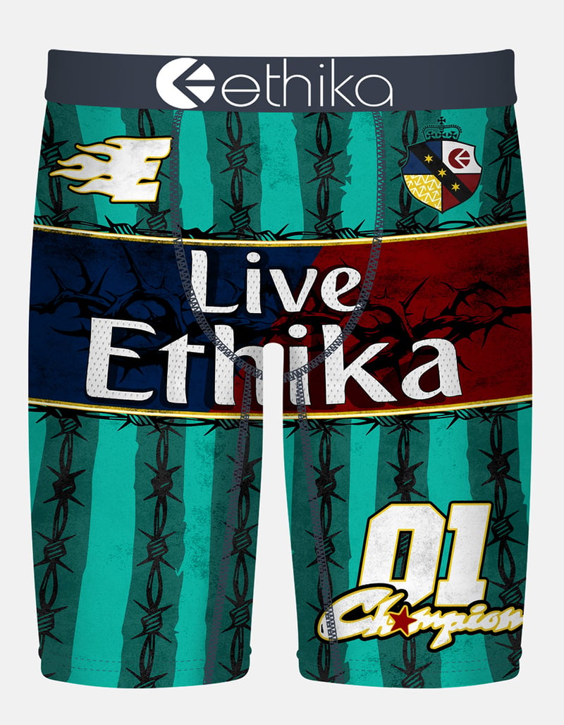 ETHIKA Barca EFC Micro Mesh Performance Mens Boxer Briefs image number 0