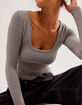 FREE PEOPLE Clean Slate Womens Seamless Layering Top image number 2