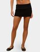 EDIKTED Nayel Fleece Foldover Mini Skirt image number 2