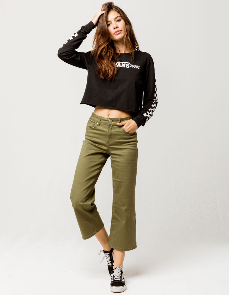 VANS Funnier Times Black Womens Crop Tee image number 3