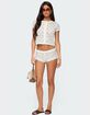 EDIKTED Elisa Open Knit Shorts image number 2