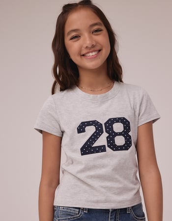 FULL TILT Dot Fill 28 Girls Tee Primary Image