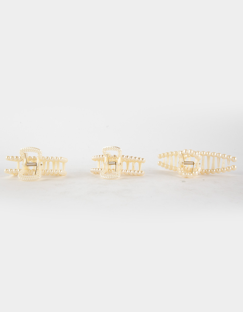 FULL TILT 3 Pack Pearl Hair Clip Set image number 1