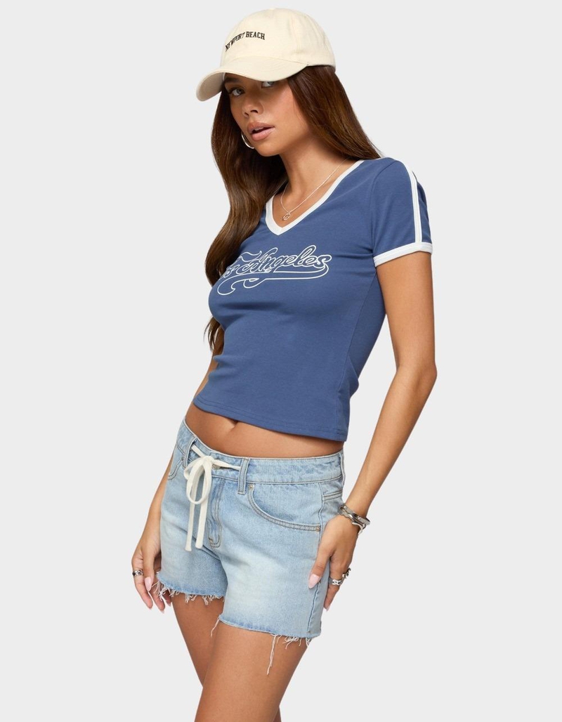 EDIKTED Los Angeles Contrast Tee image number 1