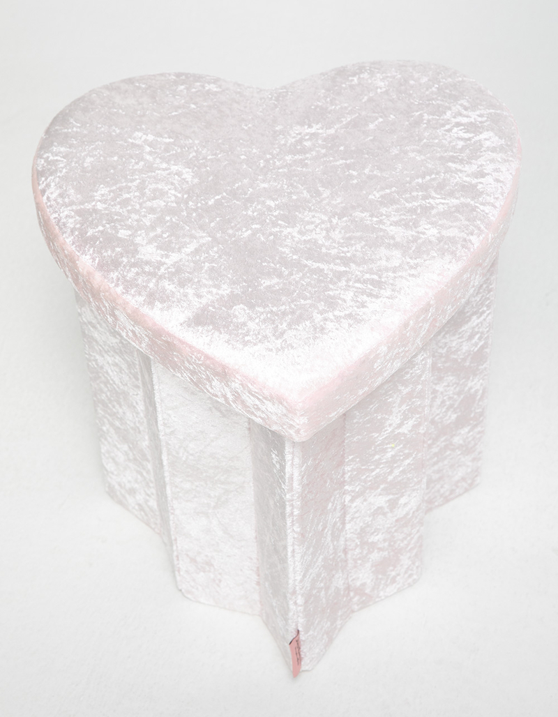 JUICY COUTURE Lidded Collapsible Heart Shaped Storage Cube image number 4