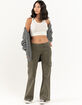 RSQ Womens Low Rise Cargo Flare Pants image number 1