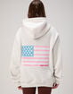 HAPPY CAMP3R Pink Flag Womens Zip-Up Hoodie image number 1