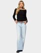 EDIKTED Lillis Boat Neck Knit Top image number 5