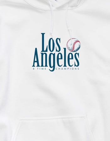 LOS ANGELES Baseball 8 Time Unisex Hoodie Alternative Image