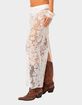 EDIKTED Bess Sheer Lace Maxi Skirt image number 2