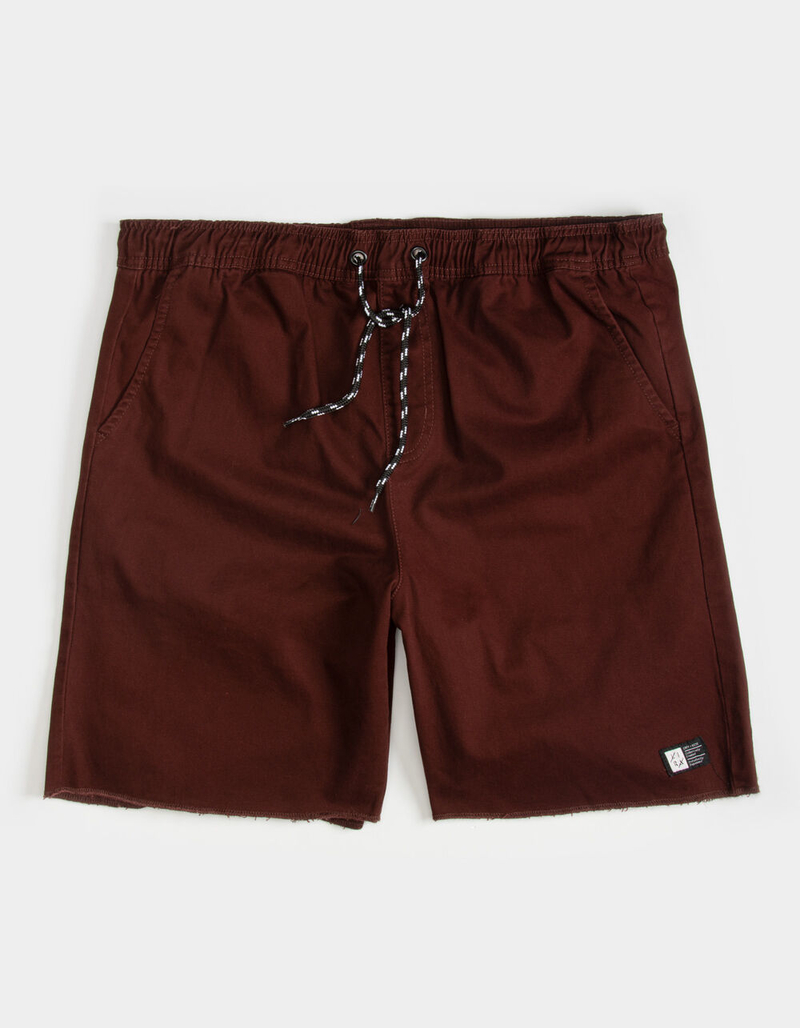 LIRA Weekday 2.0 Mens Burgundy Volley Shorts image number 0