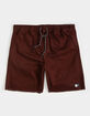 LIRA Weekday 2.0 Mens Burgundy Volley Shorts image number 1